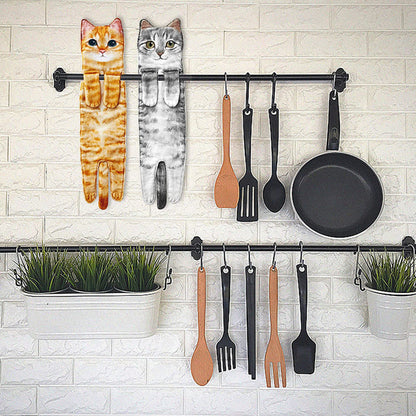 ✨😺Søt kattehåndkle🐾