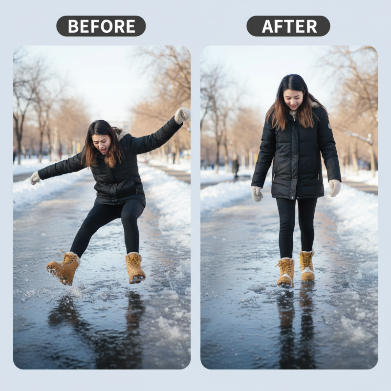 Universelle 5-Zahn-Eisblöcke für Schuhe und Stiefel