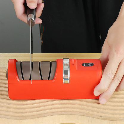 📢📢50 % Rabatt!! ⏰ Automatischer Küchenmesserschärfer – Schnell & Sicher, 3-Stufen-Schärfsystem & Kompaktes Design ✨