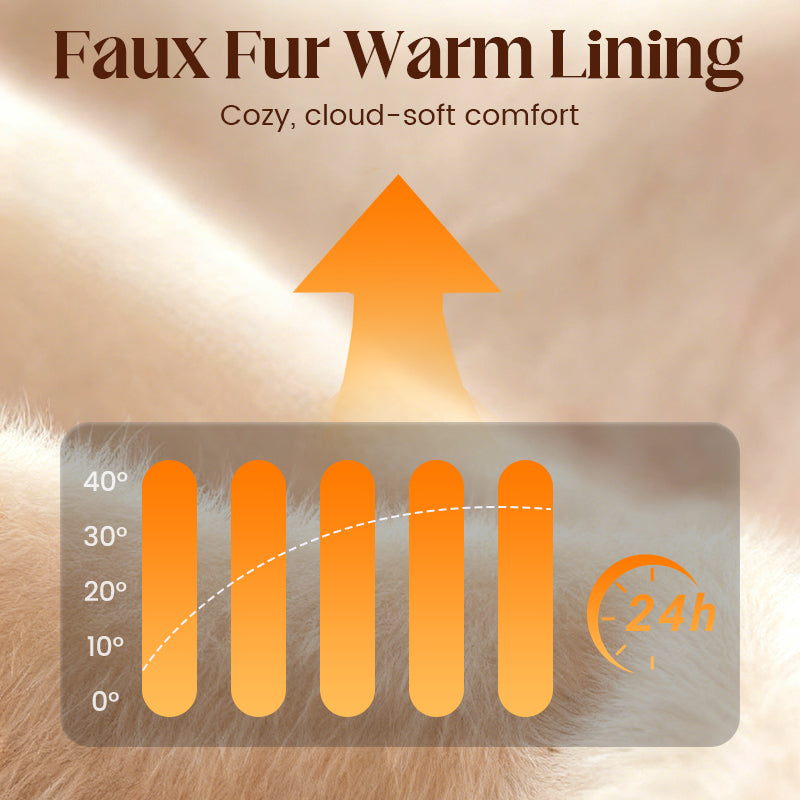 Bequeme Damen-Slipper mit Wollfutter