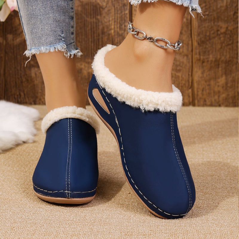 Bequeme Damen-Slipper mit Wollfutter
