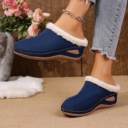 Bequeme Damen-Slipper mit Wollfutter