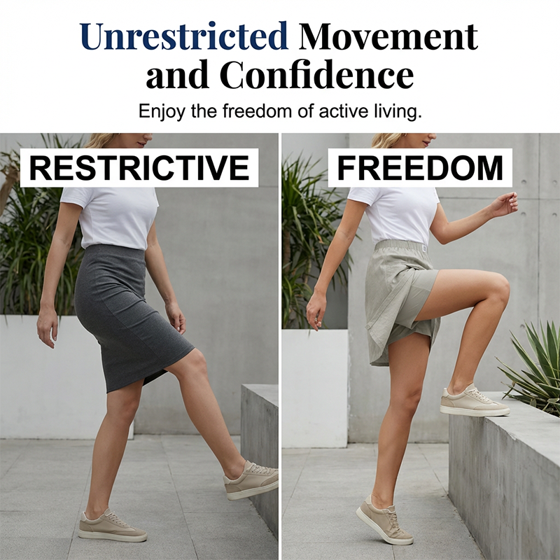 Freizeitkleid für Damen mit elastischem Bund