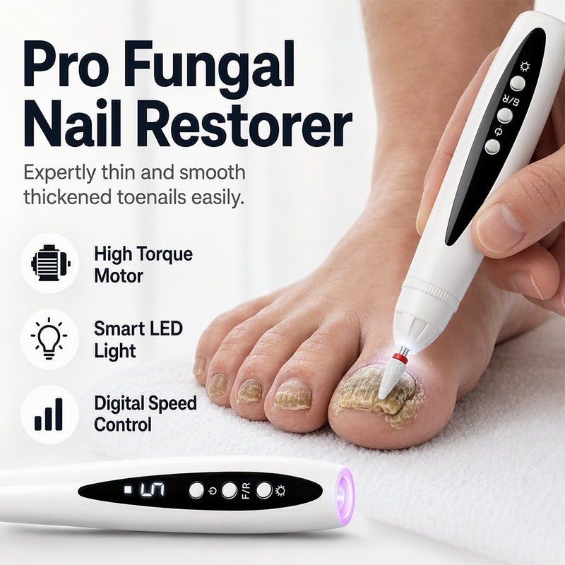 2-in-1 elektrische Nagelfräse mit UV-Gellampe – tragbares Maniküre- und Pediküre-Set