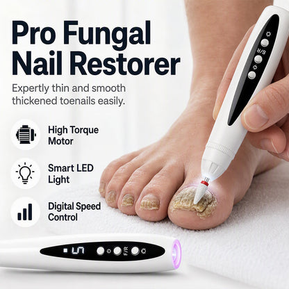 2-in-1 elektrische Nagelfräse mit UV-Gellampe – tragbares Maniküre- und Pediküre-Set