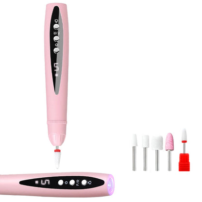 2-in-1 elektrische Nagelfräse mit UV-Gellampe – tragbares Maniküre- und Pediküre-Set