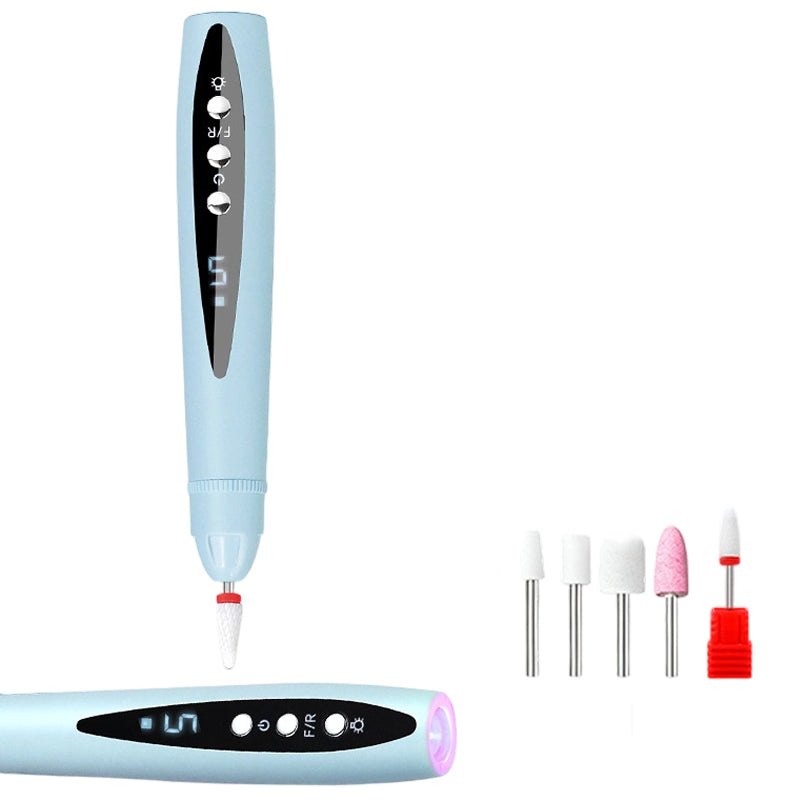 2-in-1 elektrische Nagelfräse mit UV-Gellampe – tragbares Maniküre- und Pediküre-Set