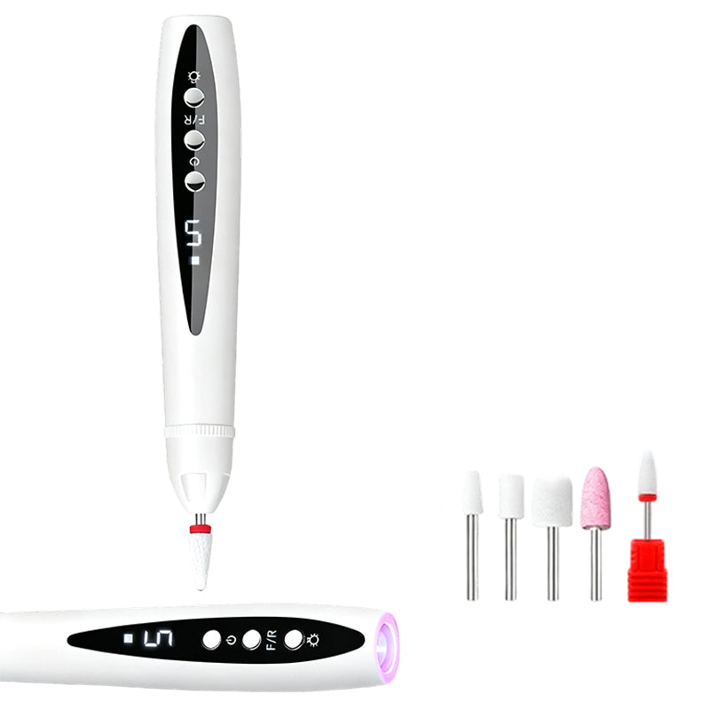 2-in-1 elektrische Nagelfräse mit UV-Gellampe – tragbares Maniküre- und Pediküre-Set