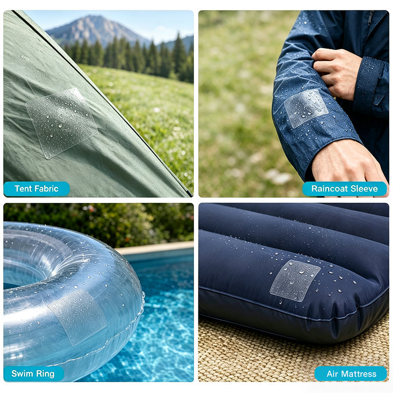 🛠️ Wasserfestes, klares TPU-Reparaturklebeband für Zelte und Outdoor-Ausrüstung