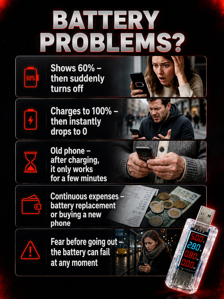 🔥 Köp 1, få 1 gratis – Återställ batteritiden och få mobilen att hålla längre – Smart batteriåterställare