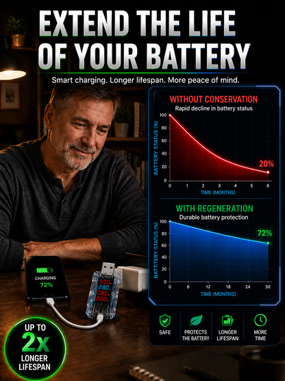 🔥 Köp 1, få 1 gratis – Återställ batteritiden och få mobilen att hålla längre – Smart batteriåterställare