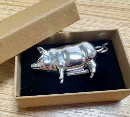 🎁 3 kaufen, 1 gratis erhalten & 📏 Mini-Maßband im Antik-Look mit Schweinchen-Motiv